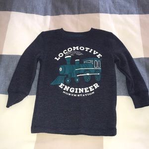 Jumping Beans Blue Long Sleeve Shirt Size 2T Excellent Condition